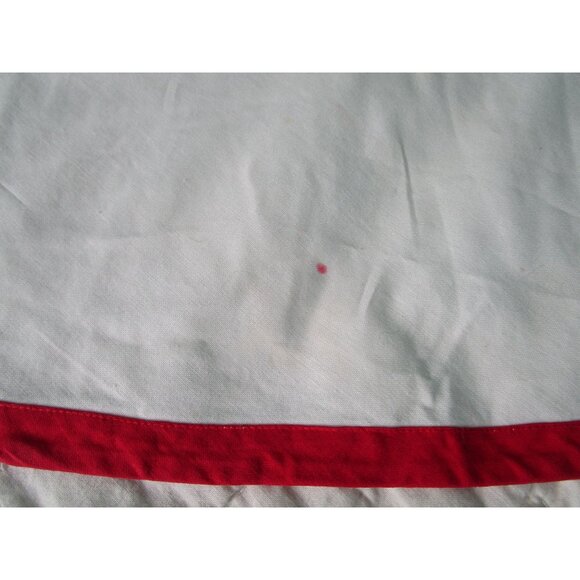 Vintage Anns Christmas Tree Skirt Santa Cat Applique Design Cotton GUC Faded - Picture 13 of 16